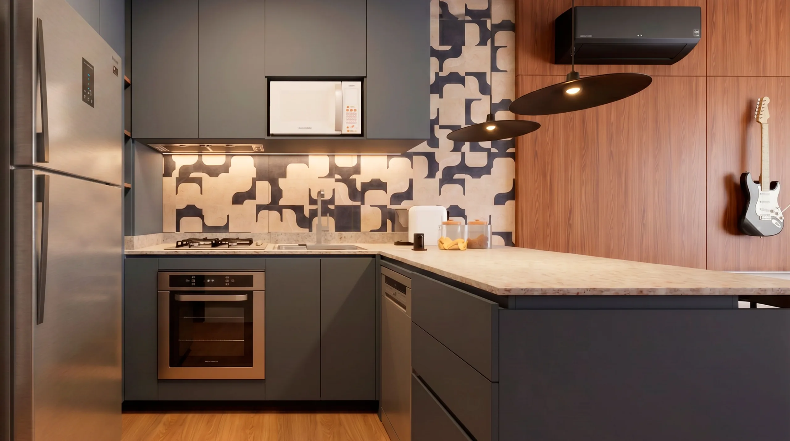 Interiores Apto Brooklyn — render 16