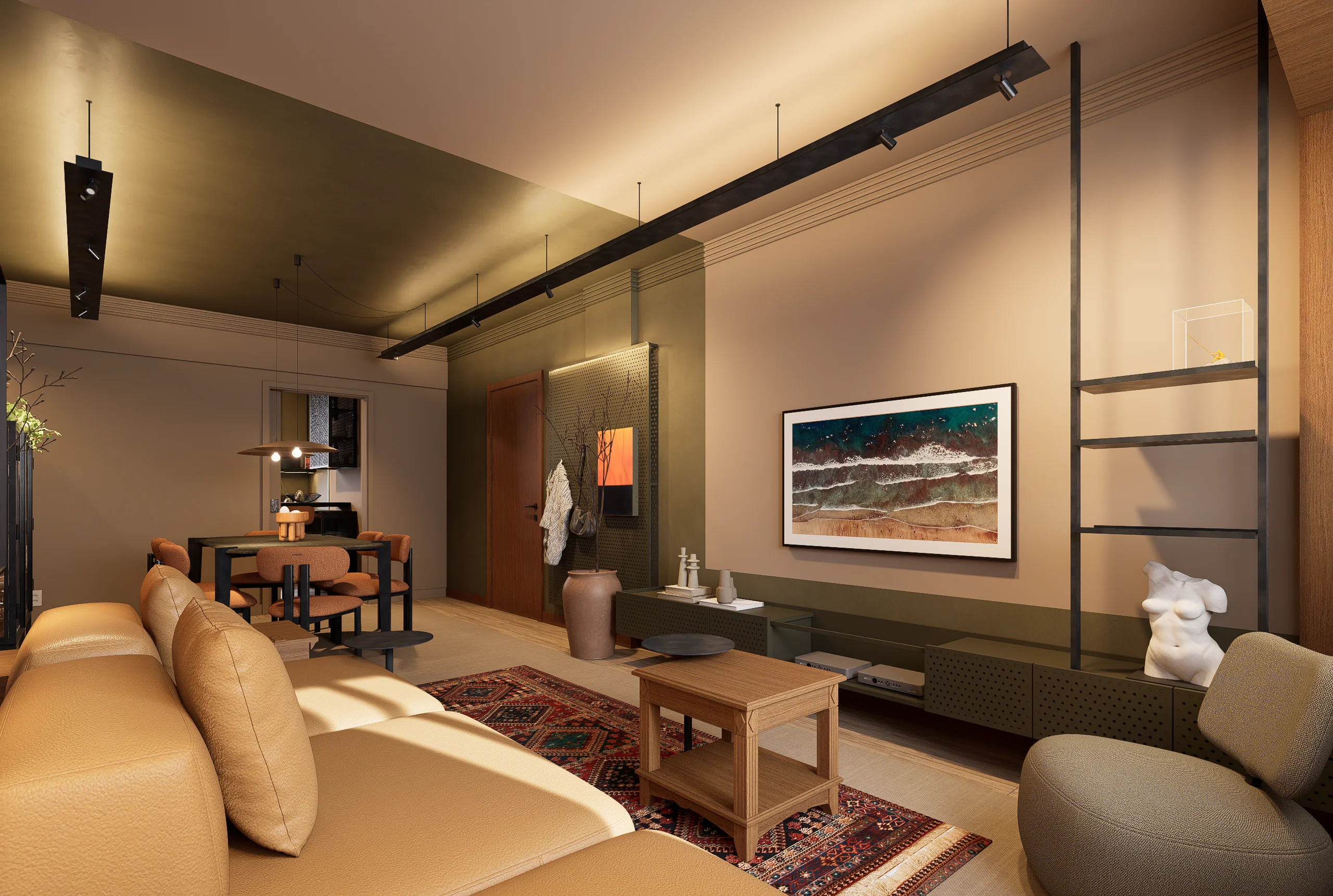 Interiores Apto CD — render 1