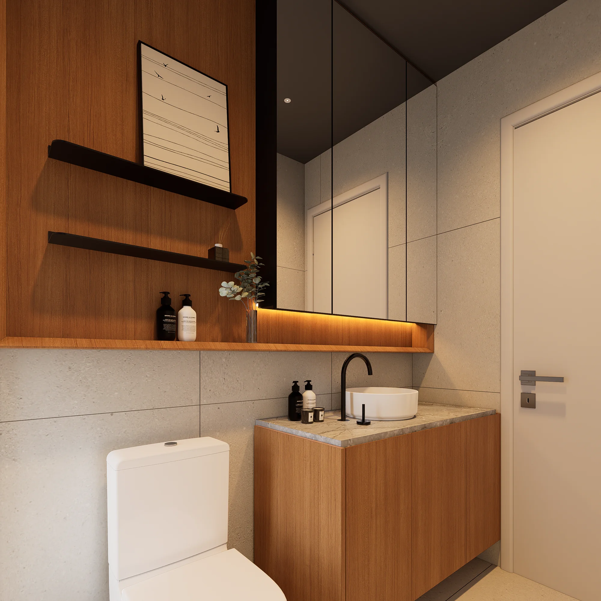 Interiores Casa Refúgio — render 34