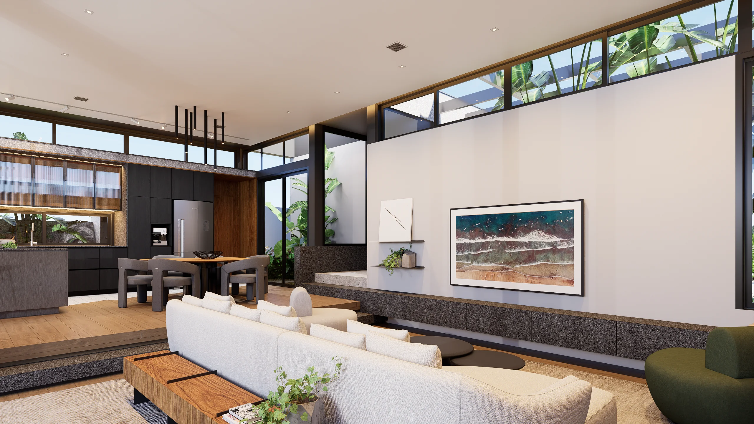 Interiores Casa Refúgio — render 6