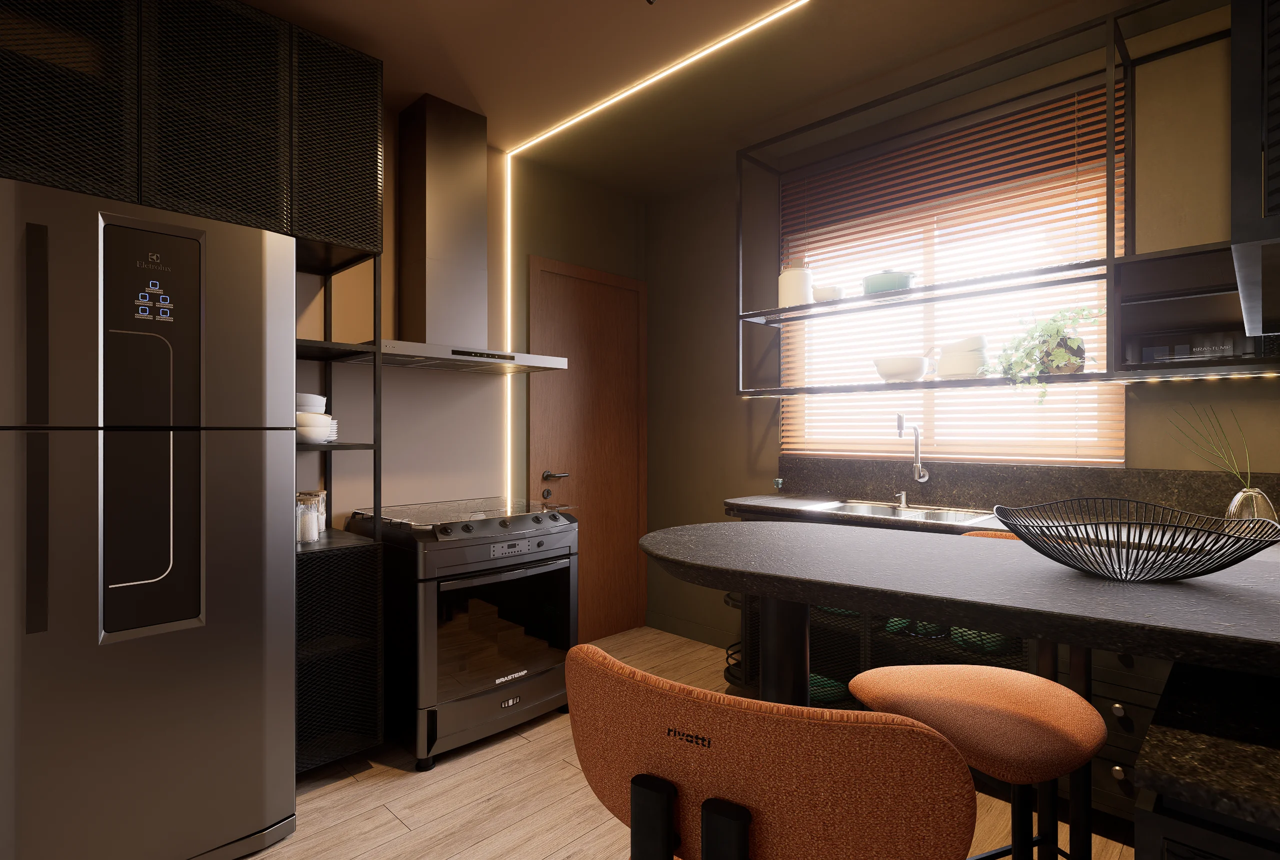 Interiores Apto CD — render 6