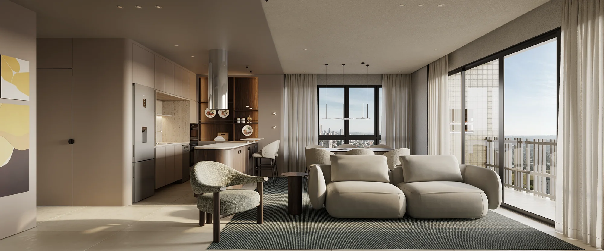 Lion Majestic Residence — Interiores dos Apartamentos — render 4