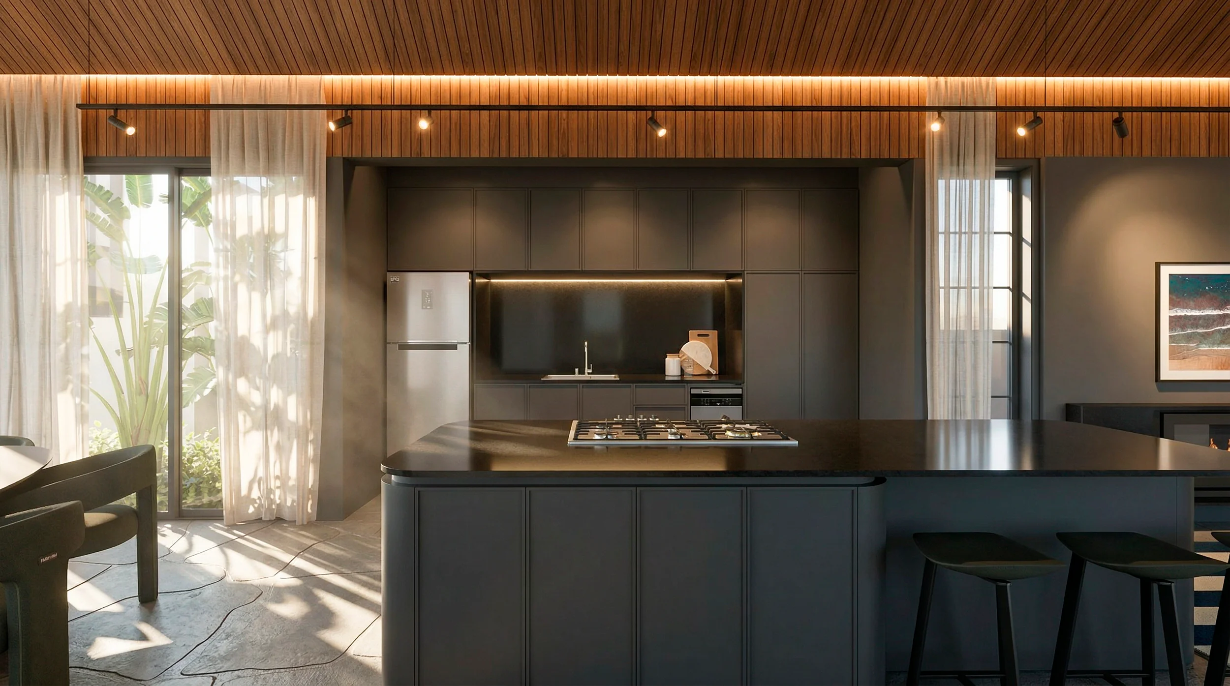 Interiores Casa Vermont — render 2