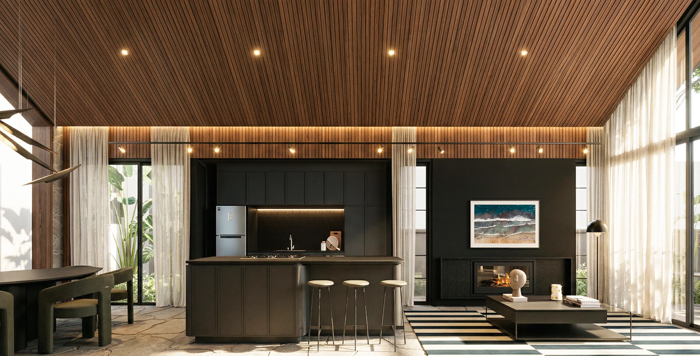 Interiores Casa Vermont — render 5
