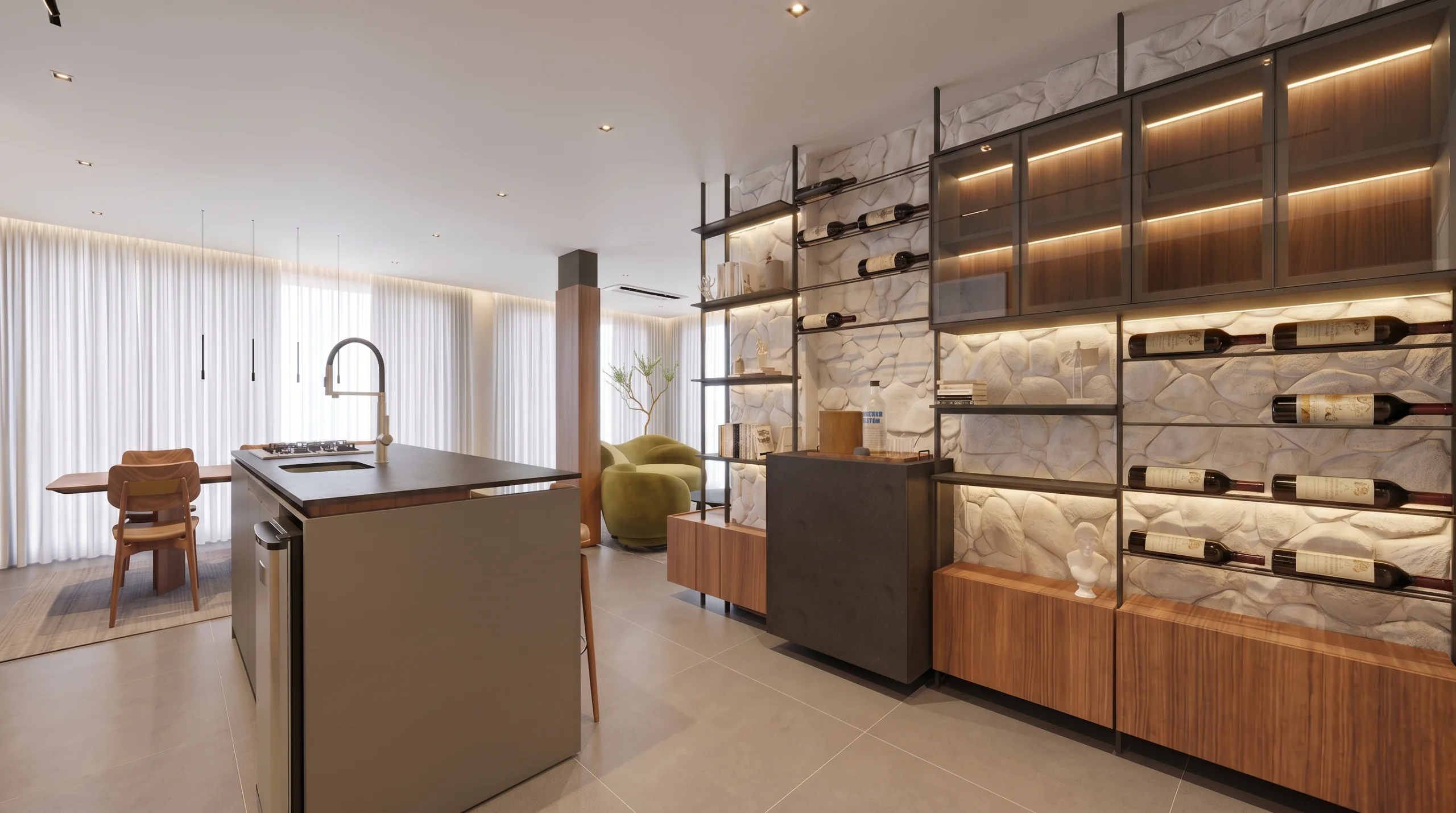 Interiores Reforma Casa SCN — render 1