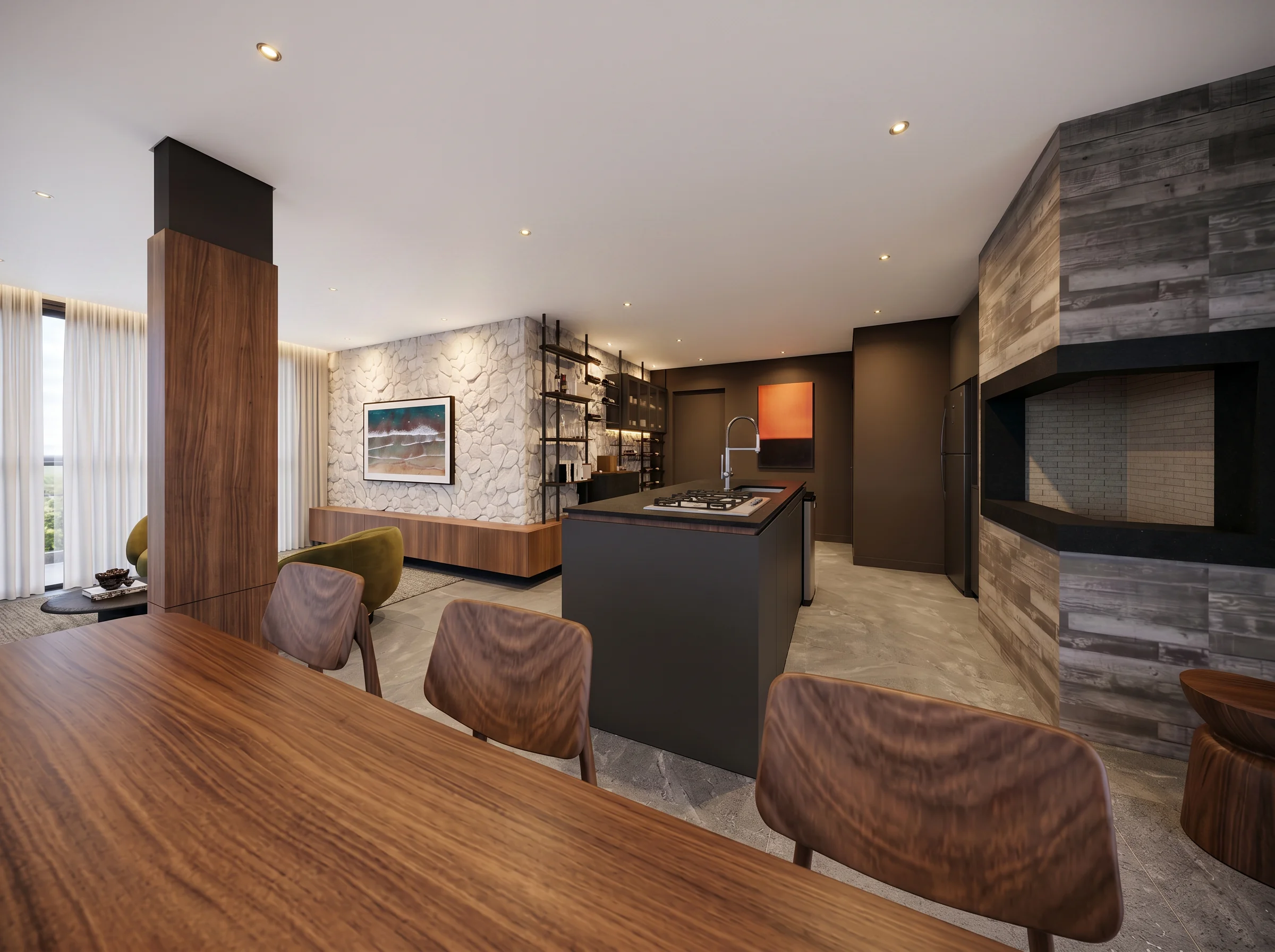 Interiores Reforma Casa SCN — render 3