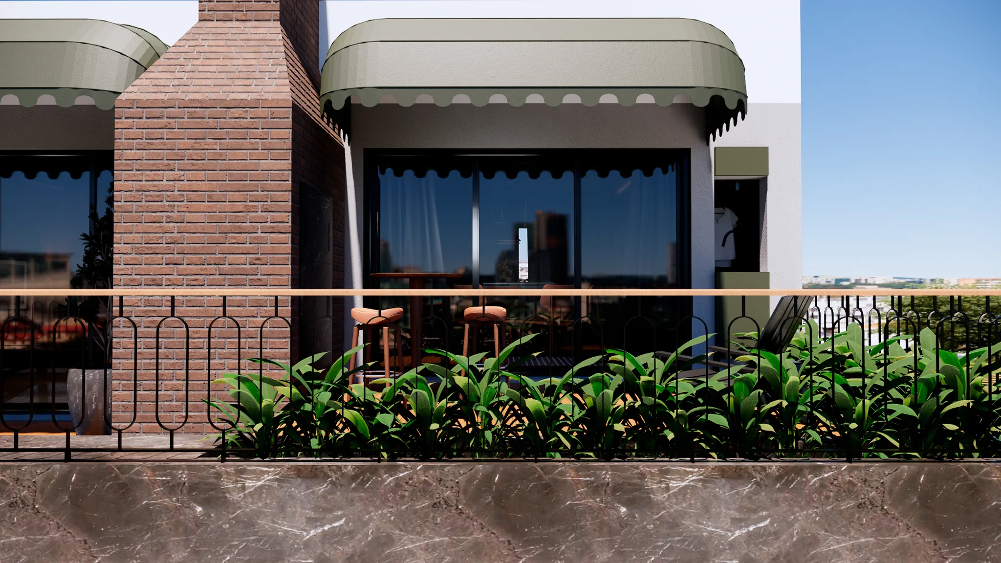 Interiores Apto Inglês — render 13