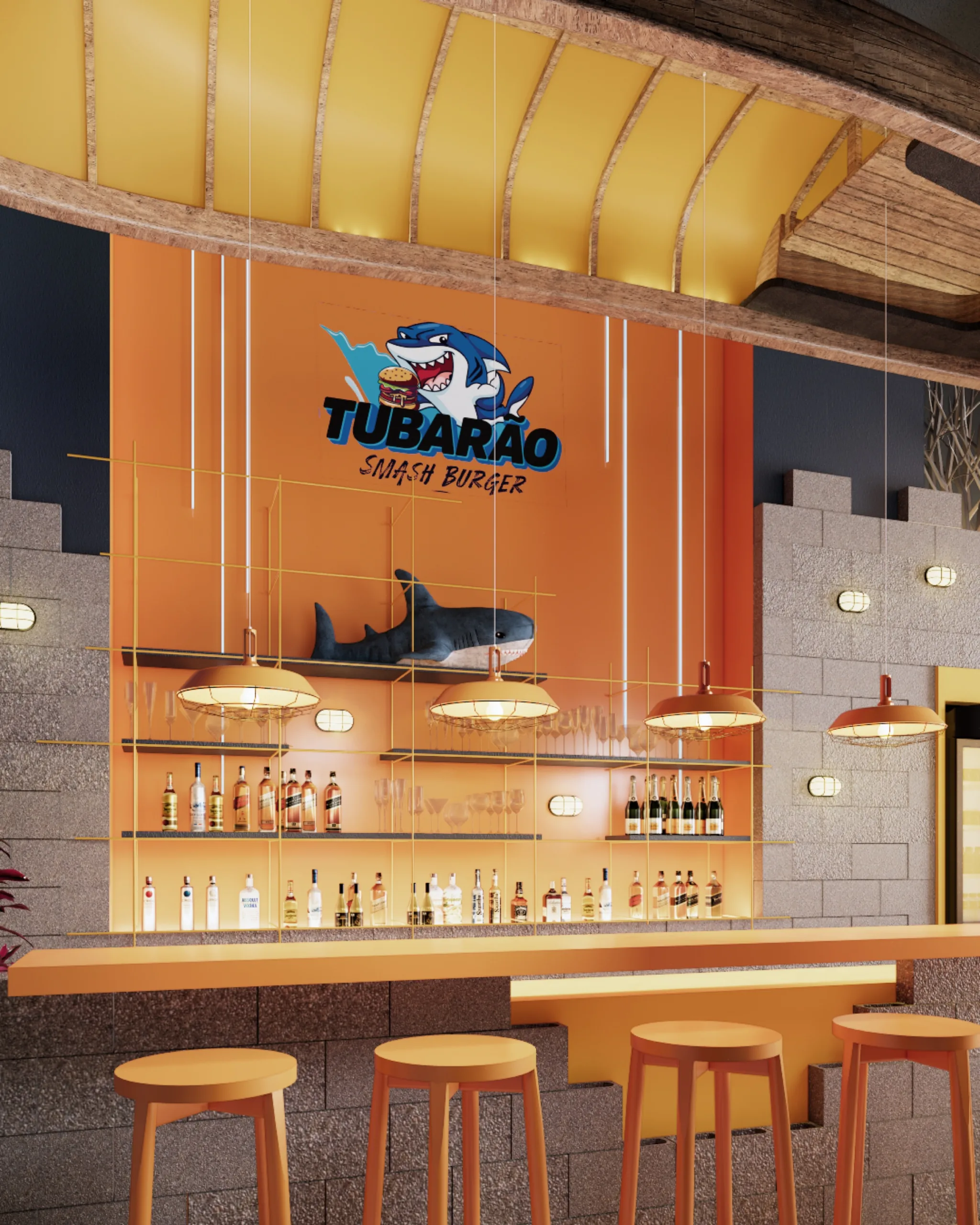Tubarão Burger — render 4