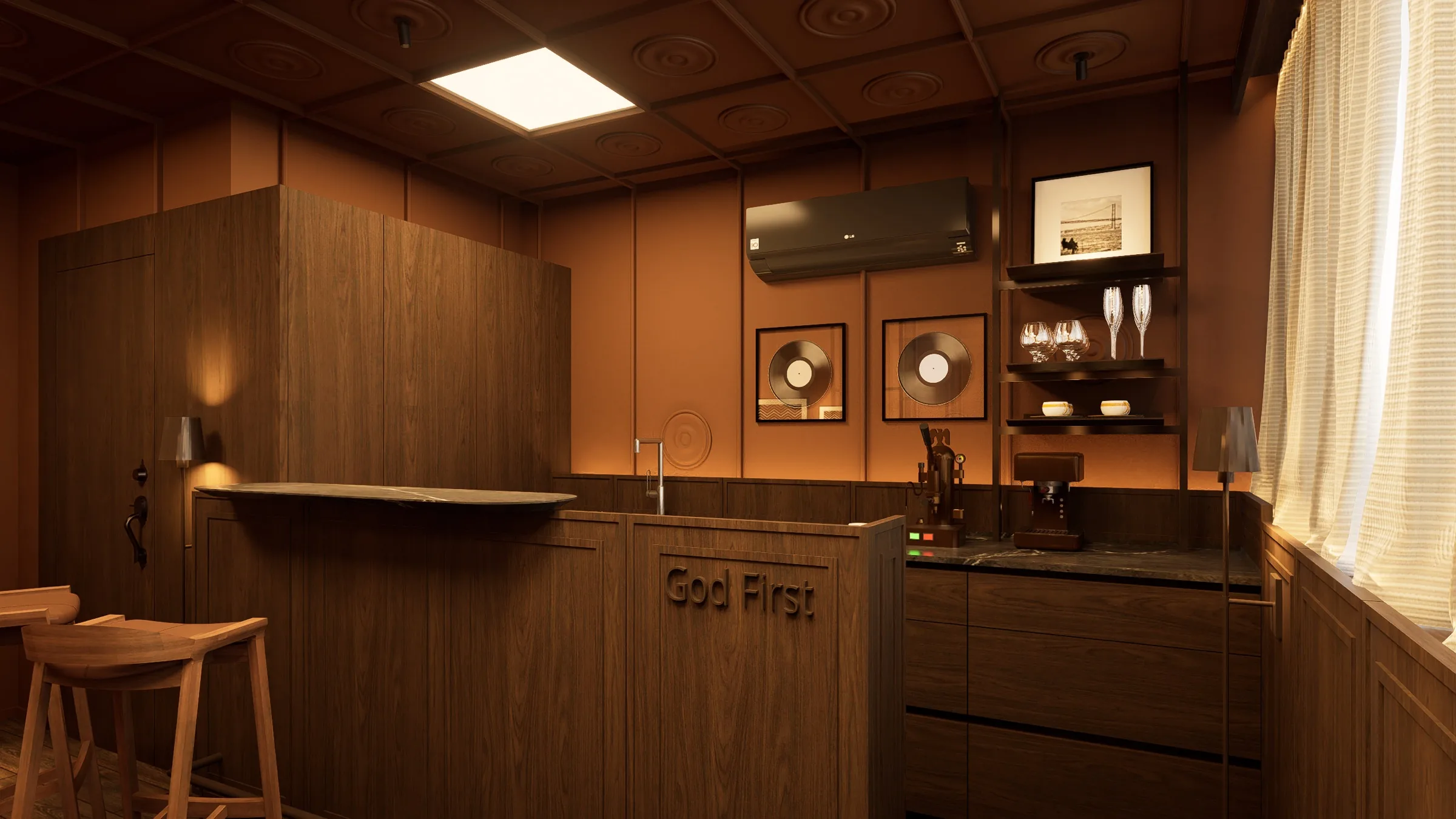 Barbearia God Bless — render 11