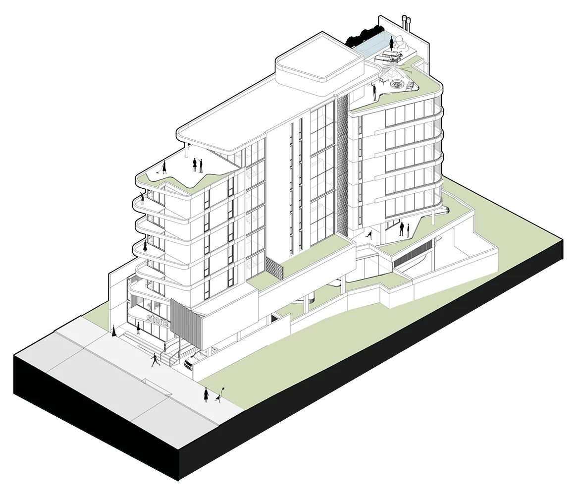 Edifício Bassano — isométrica — 1 de 1
