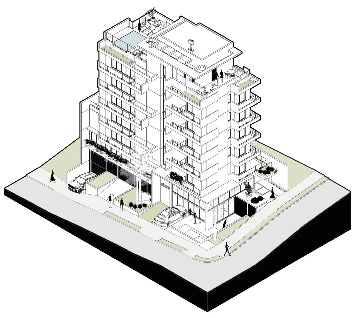 Edifício Carmel — isométrica — 1 de 1