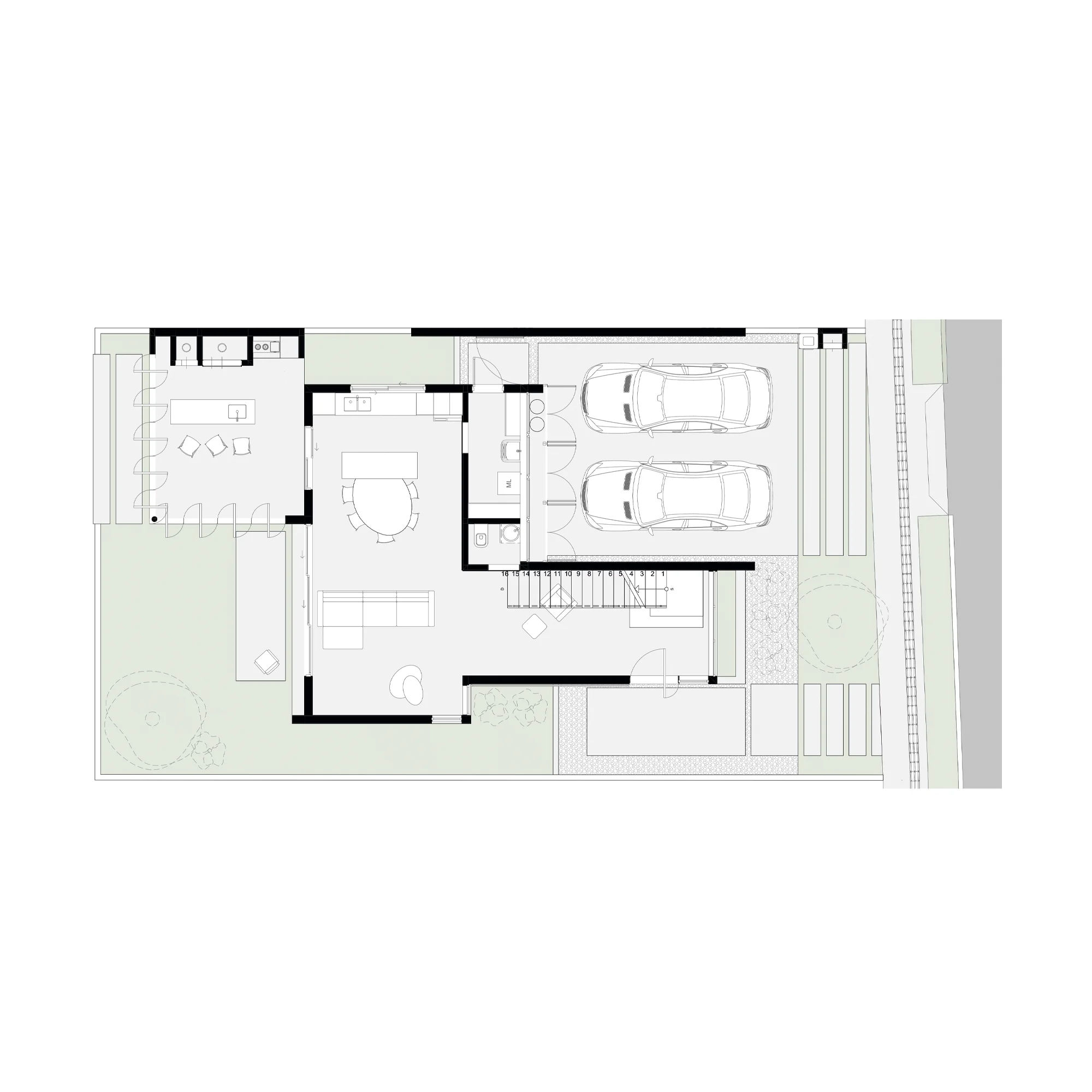 Casa GR — planta — 1 de 2
