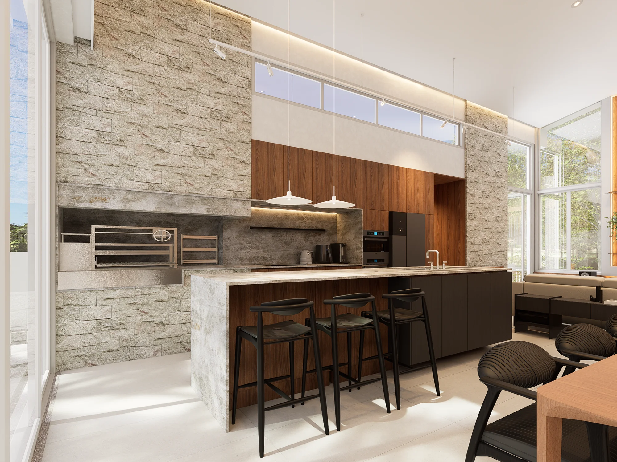 Interiores Casa Balke — render 4
